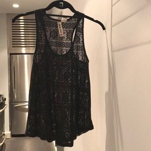 Nordstrom Mimi Chica Black Tank
